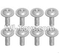 Wltoys A303 Parts-Cross recessed round head screwS(M2.6X6 PWB)-8pcs,1/12 Wltoys A303 RC Car Spare Parts Replacement Accessories
